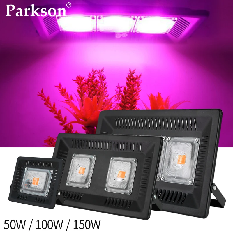 50W 100W 150W Led Grow Light AC 220V Full Spectrum Phyto Lamp LED Floodlight IP65 Waterproof Plant Lighting For Indoor Plant