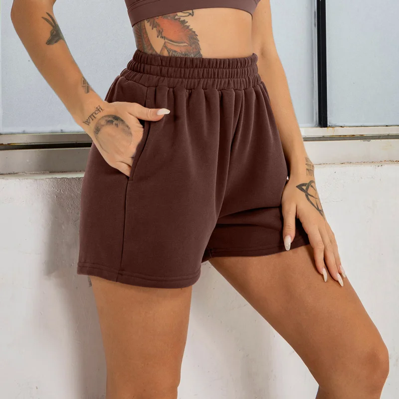 

Winter yoga shorts for women cotton gym shorts workout sweatpants