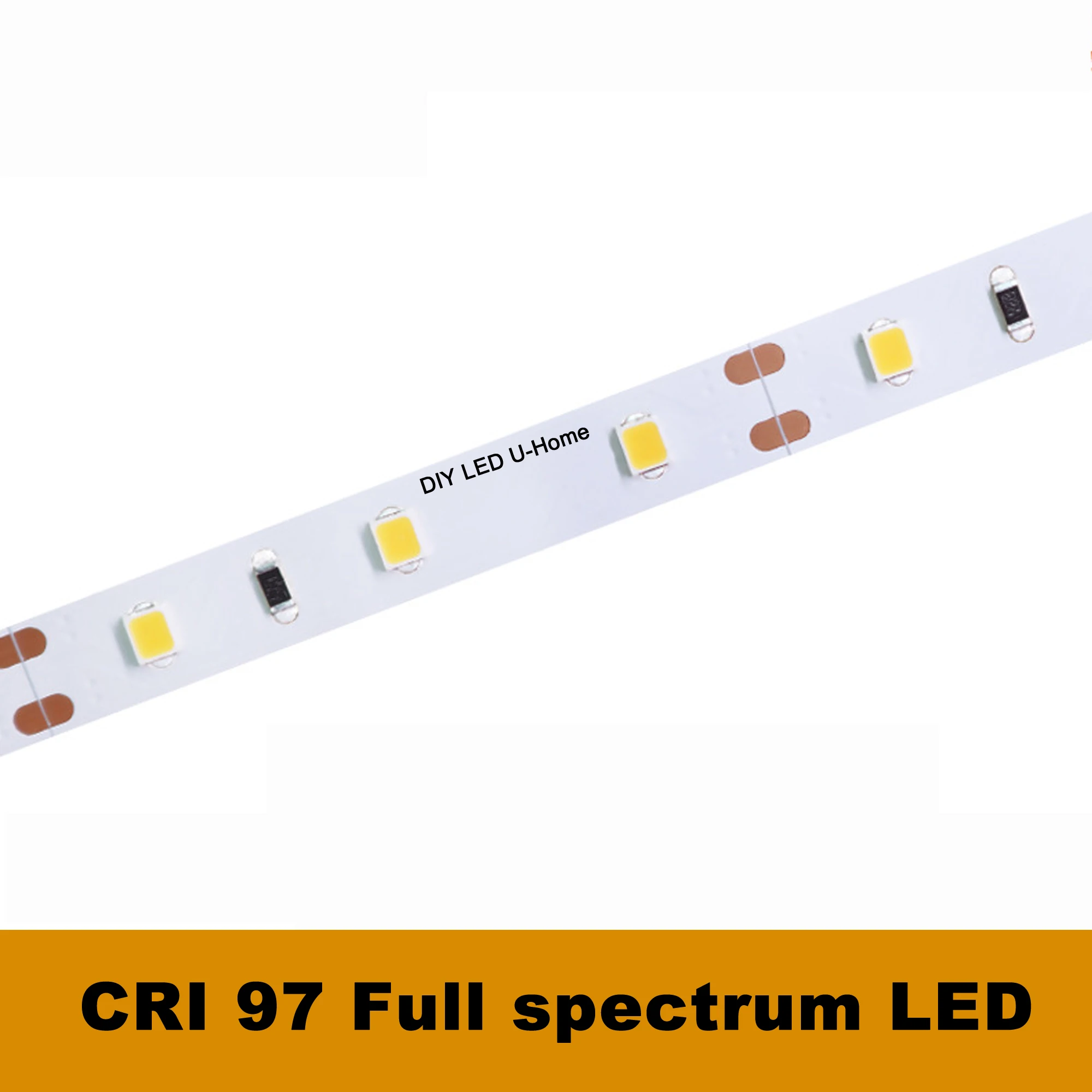 High CRI Ra 97-99 3M Full Spectrum 420nm Violet Chip Actived White Light 5600K Daylight White DC12V SMD2835 LED Strip Light