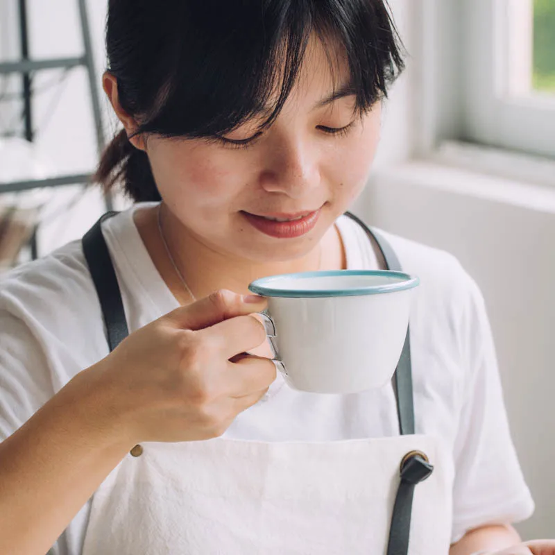 250 мл широкий диаметр эмалированная чайная чашка английский домашний