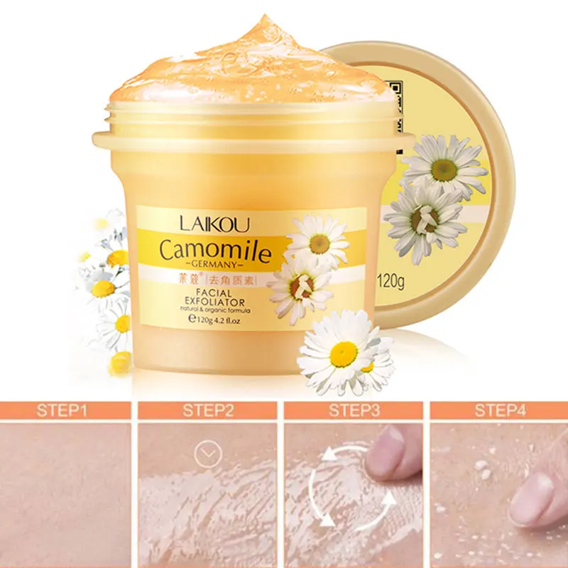 

Facial Exfoliator Camomile Germany LAIKOU Face Cream Whitening Gel Skin Care Moisturize Cleanser Vitamin Collagen Exfoliating