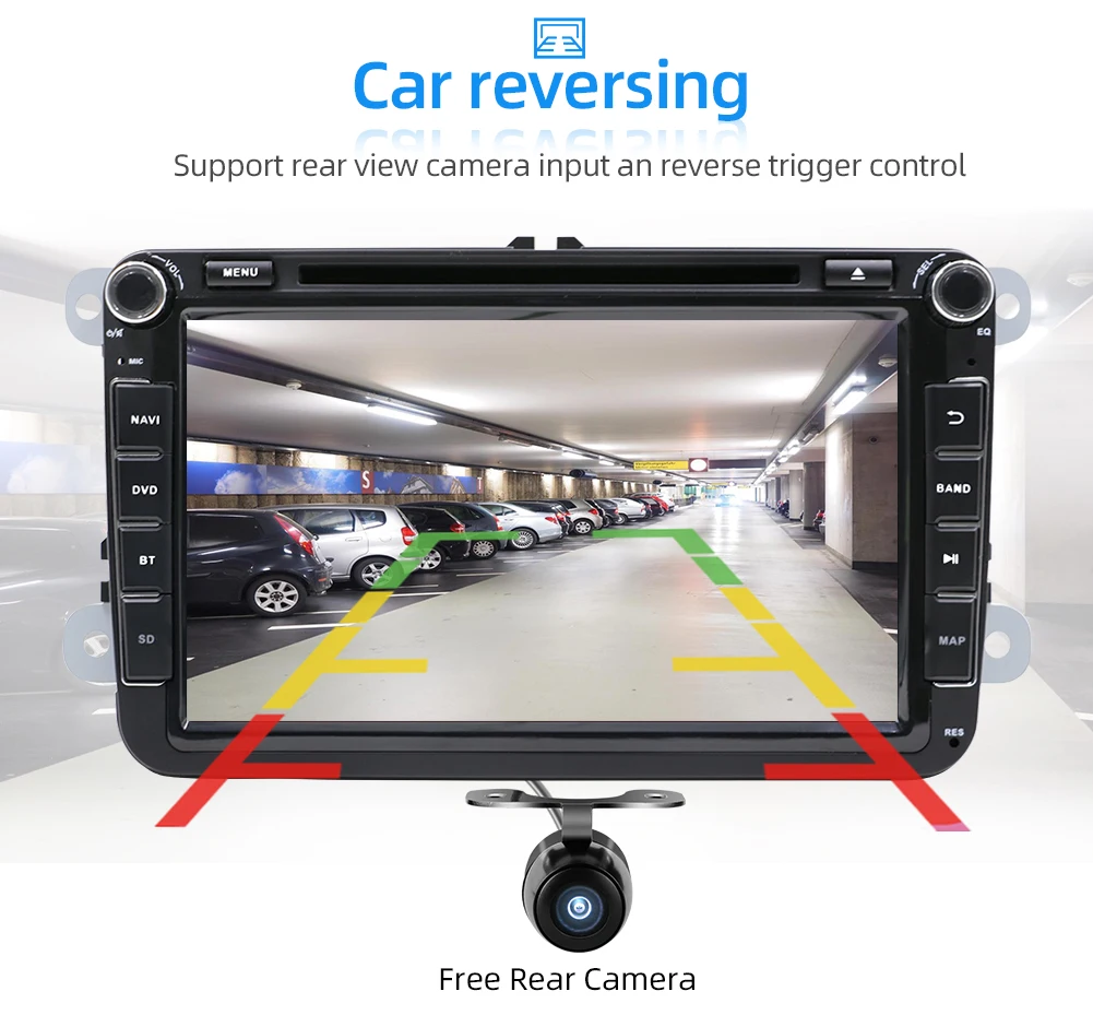 2 DIN Android 9,0 автомобильный DVD для Volkswagen GOLF MK5 MK6 PASSAT B6 POLO SKODA Fabia gps навигация Радио USB/SD PC Canbus карта 4+ 64G