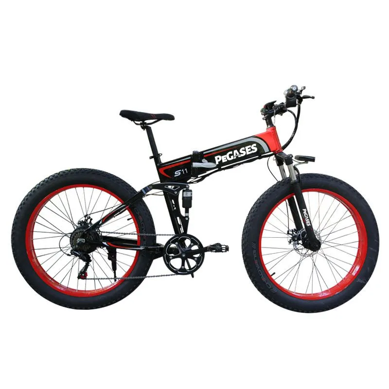 Kaufen Ebikes Elektrische Mountainbike 1000W Schnee Folding Fahrrad 48V Lithium-Batterie Erhöhen 26-Zoll 4,0 Fett Reifen Ebike