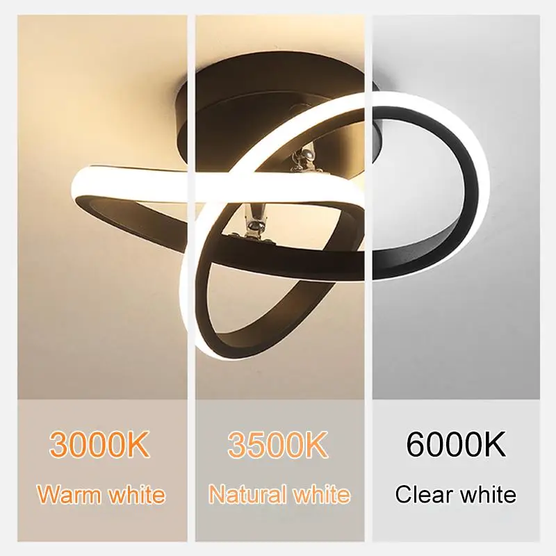 $17.67 Modern Ceiling Light LED Corridor Lamp Balcony Lights for Living Room Bedroom Home Lighting Cool/Warm White Dimmable AC85-265V