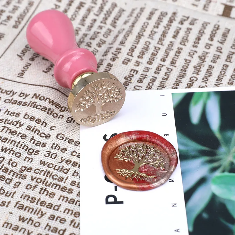 Макароны деревянная ручка восковая печать штамп мини DIY Инструменты для