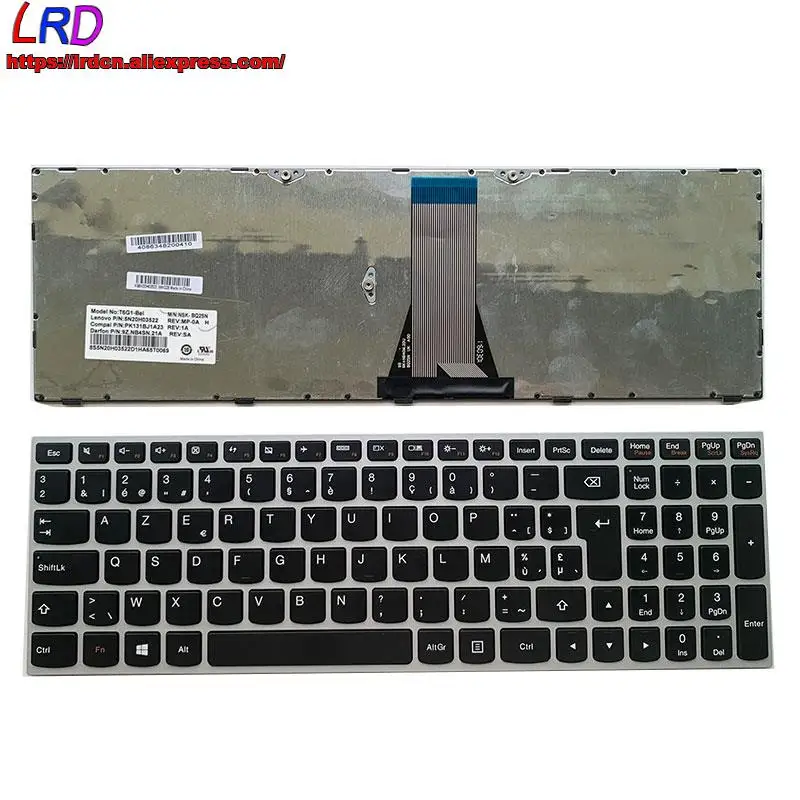 

Новая Оригинальная клавиатура для ноутбука в Бельгии для Lenovo G50-70 45, 80, 30, G51-35 70, G70-80 80, 45, 30, 80 series, 5N20H03522