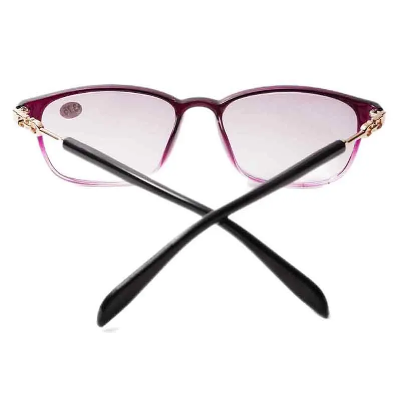 

Ahora Women Fashion Sun Reading Glasses Alloy Shade Gradient Sunglasses Presbyopic Eyeglasses With Diopter +1.0+1.5+2.0...+4.0