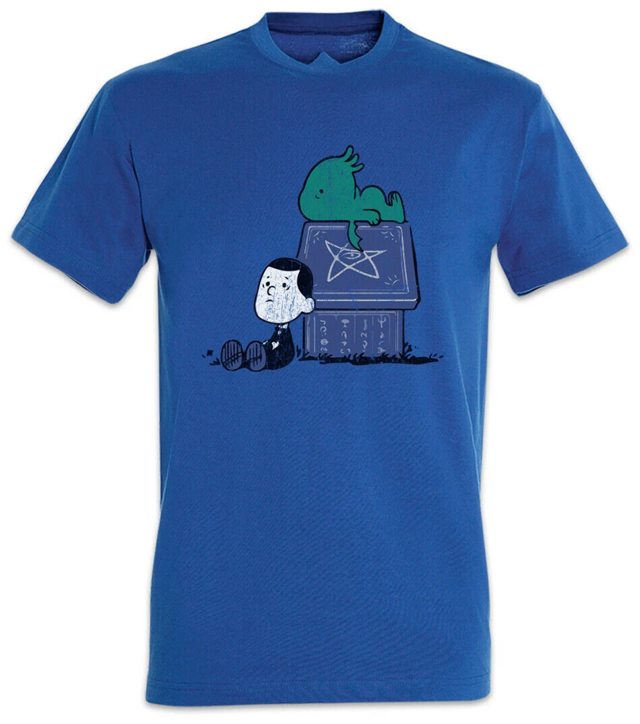 Футболка Snoopthulhu Cthulhu H.P. Hp Arkham Wars Miskatonic Lovecraft Fun хлопковая футболка с короткими