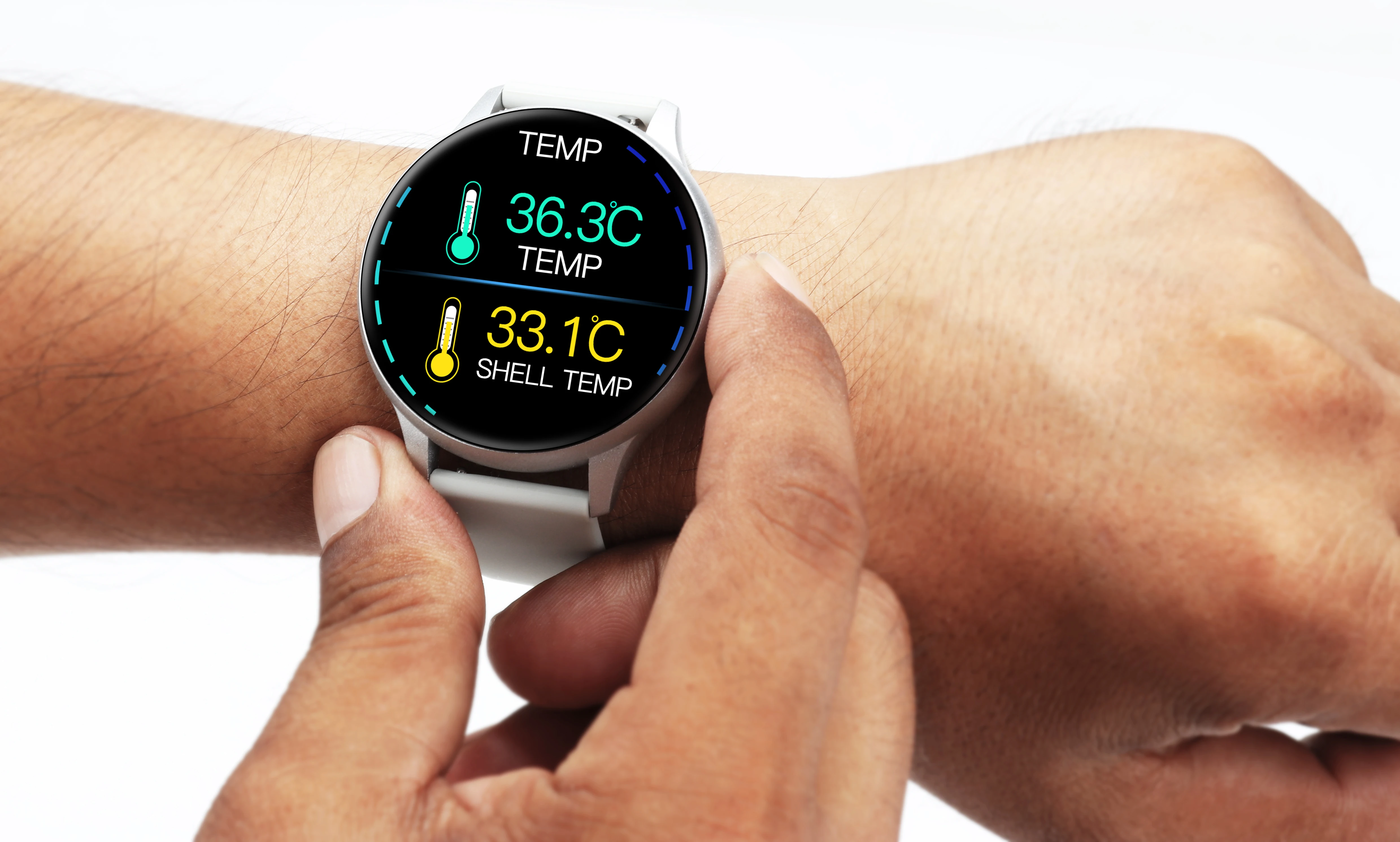 Смарт часы CT1711 для мужчин и женщин с датчиком температуры тела водонепроницаемый