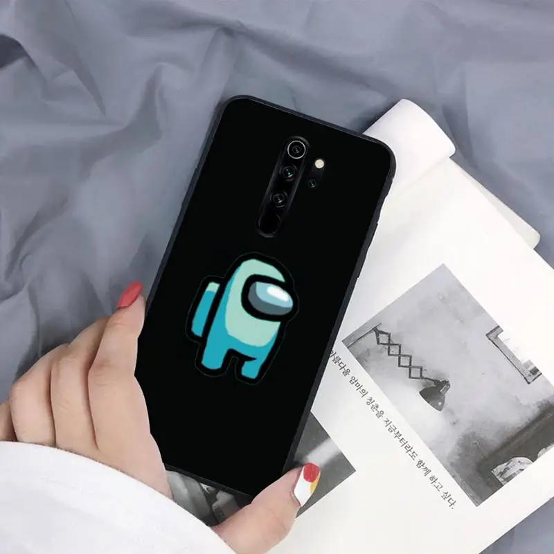 

Among Us Phone Case Black For Redmi 7A 4X 5 6 7 8 8A 5Plus GO Note 4/4X 7 K20/Pro Cases