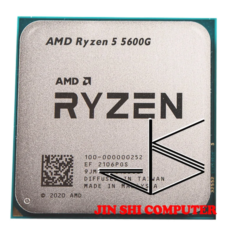 Процессор AMD Ryzen 5 5600G для ПК центральный процессор компьютера 6 ядер 12 нитей