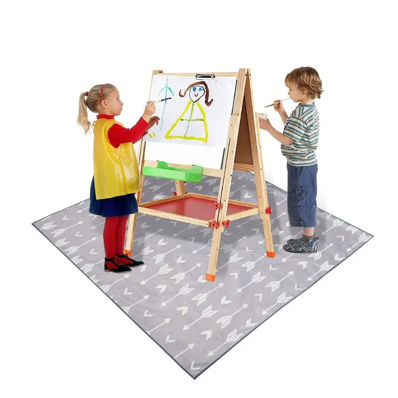 Высокий стул всплеск коврик для защиты пола нескользящий водонепроницаемый