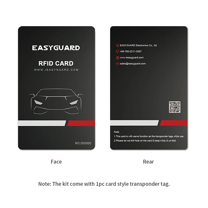 EASYGUARD RFID Автомобильная сигнализация с кнопкой запуска двигателя старт/стоп и