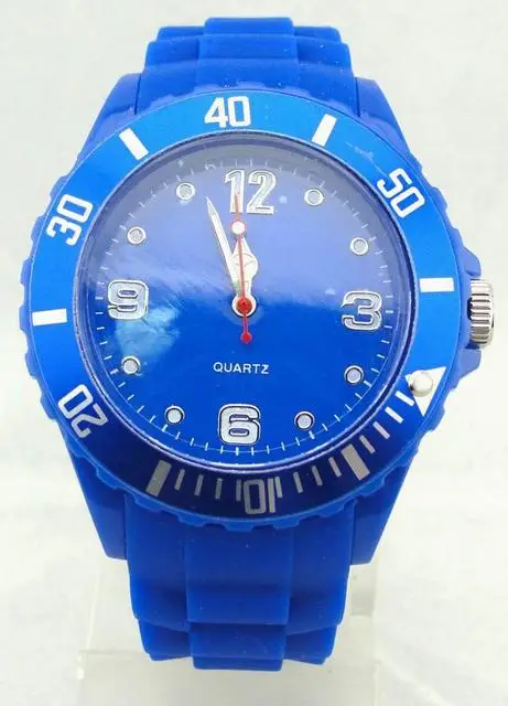 Модные новые женские наручные часы унисекс кварцевые силиконовые спортивные