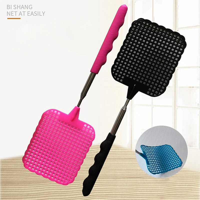 

Fly Swatters Telescopic Extendable Fly Swatter Prevent Pest Mosquito Tool Flies Trap Retractable Swatter Garden Supplies