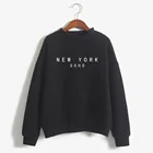 Женский свитшот с надписью NEW YORK SOHO, повседневный Забавный Топ для леди, хипстерский, черный, белый, серый, Прямая доставка, Нью-Йорк SOHO Lette