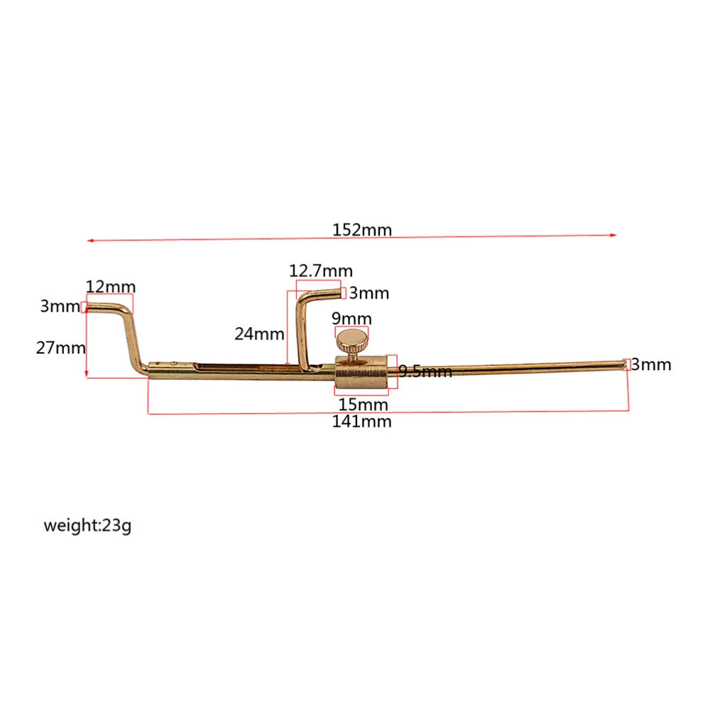 

Violin Sound Post Tool Measure Violin Sound Post Gauge Luthier Install Repair Tools (Golden)