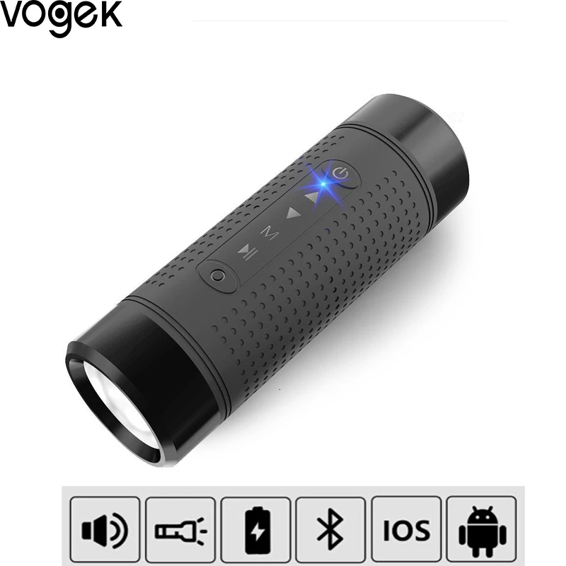 Внешний аккумулятор Vogek 3-в-1 на 5200 мА · ч с динамиком Bluetooth-compita