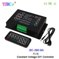 dc5v 12v 24v 36v 3ch rgb led strip light controller bc 380 8a 8a3ch diy constant voltage lamp tape dimmer 21key ir remote