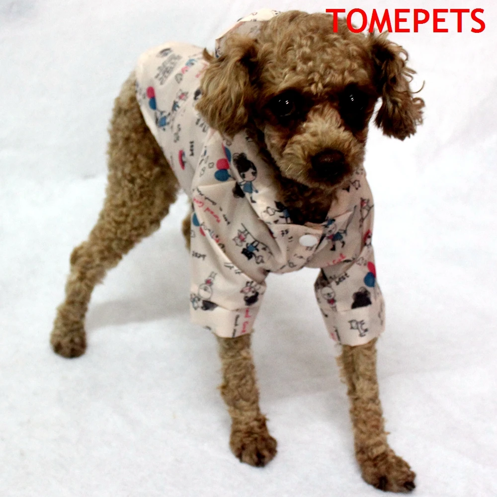 TOMEPETS водонепроницаемое пальто для собак куртка жилет дождевик одежда с милым