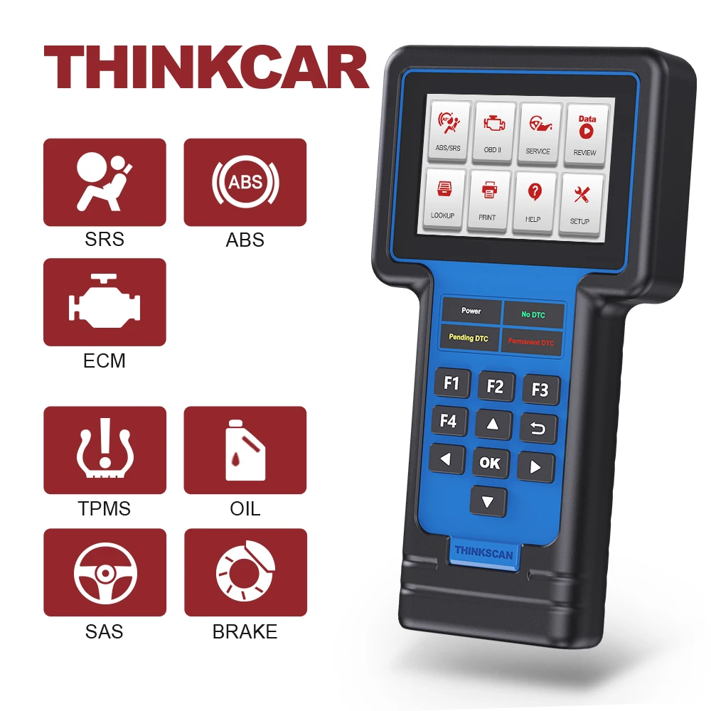 

THINKCAR ThinkScan 601 OBD2 Code Reader Scanner DTC SRS Diagnostic Free Update Oil EPB SAS TPMS Reset Car Auto Diagnostic Tool