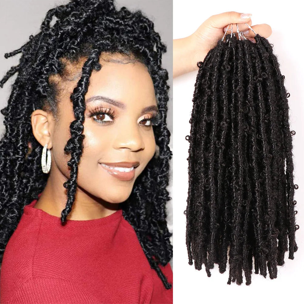 

Hair Nest Butterfly Locs Crochet Hair Pre Looped Distressed Locs Crochet Braids For Black Women