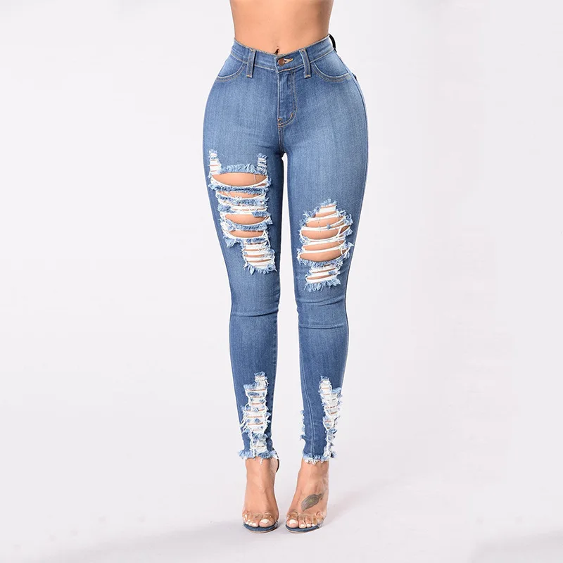 2021 узкие джинсы для женщин, узкие джинсы с высокой талией, женские синие джинсовые брюки-карандаш, женские джинсы с эластичным поясом, женск...
