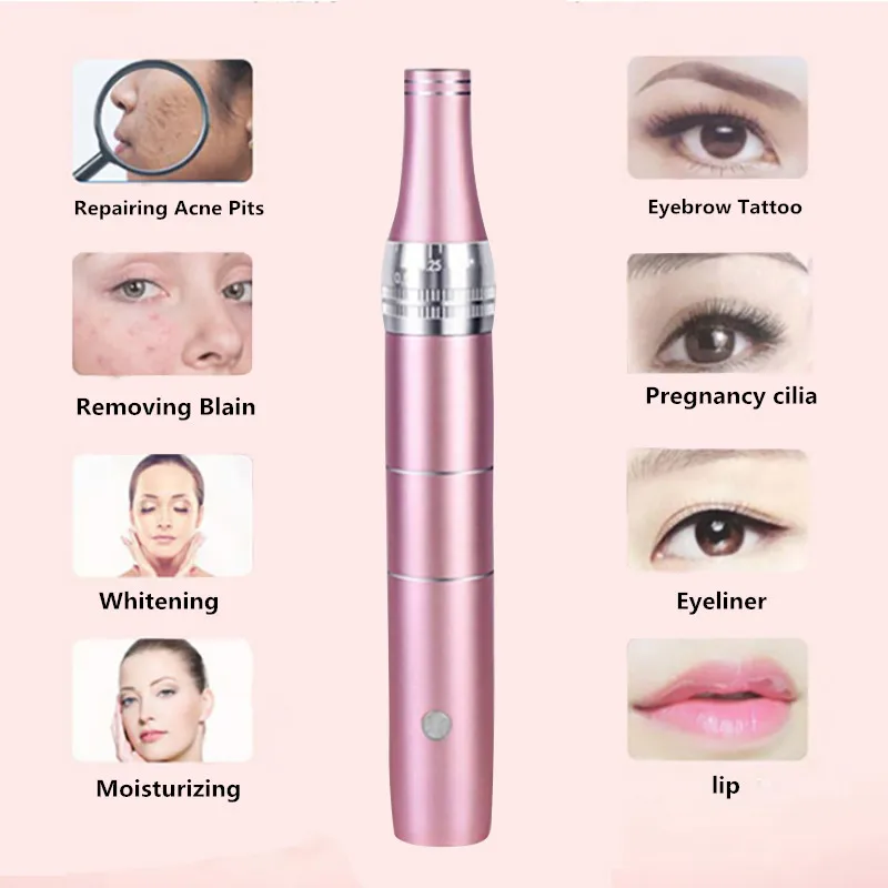 Электрический дермапен микро крошечные иглы Уход за кожей лица терапия удаления