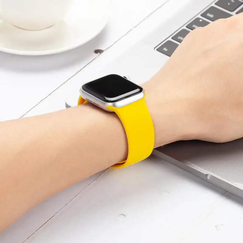 Ремешок для Apple Watch 38 мм 40 мм 42 мм 44 мм силиконовый ремешок IWatch Замена для Apple Watch серии 4,3, 2 38 мм 44 мм 81009