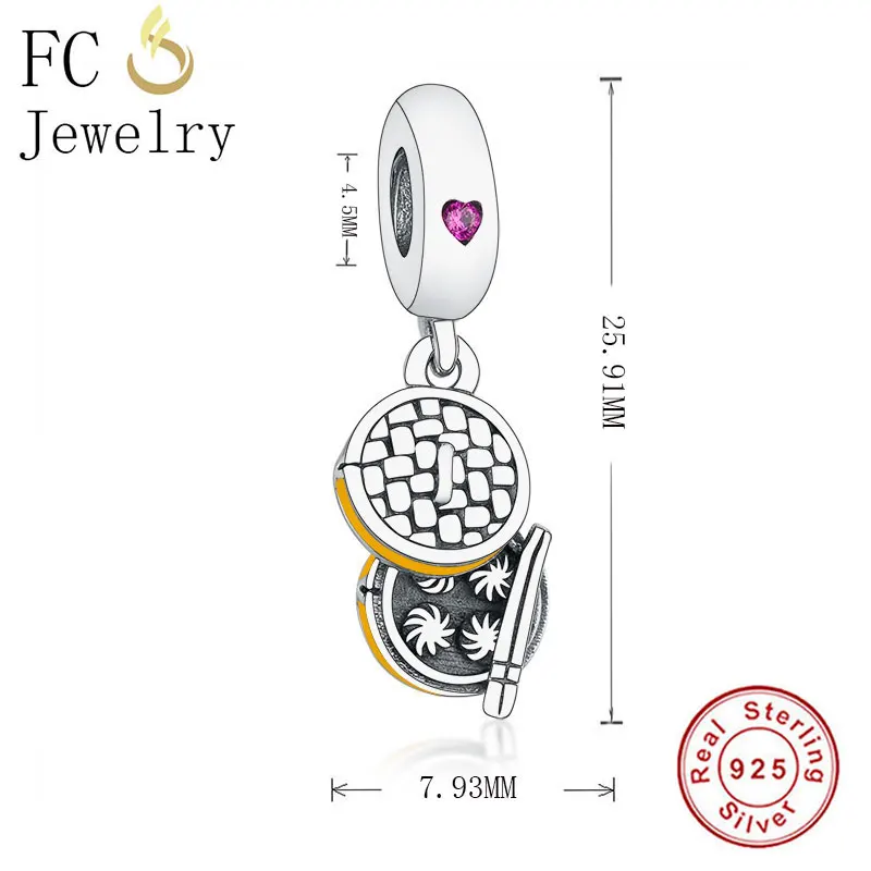 FC ювелирные изделия Подходит для оригинального браслета Pandora шармы 100% Серебро 925