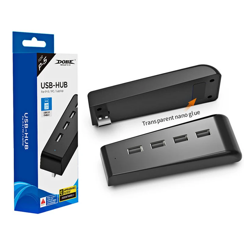 Внешний аккумулятор 4 в 1 для консоли Sony Playstation5 высокоскоростной USB-разветвитель