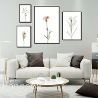 elegant flowers vegetation print modern minimalist posters nordic style wall art botanical canvas painting home decoration