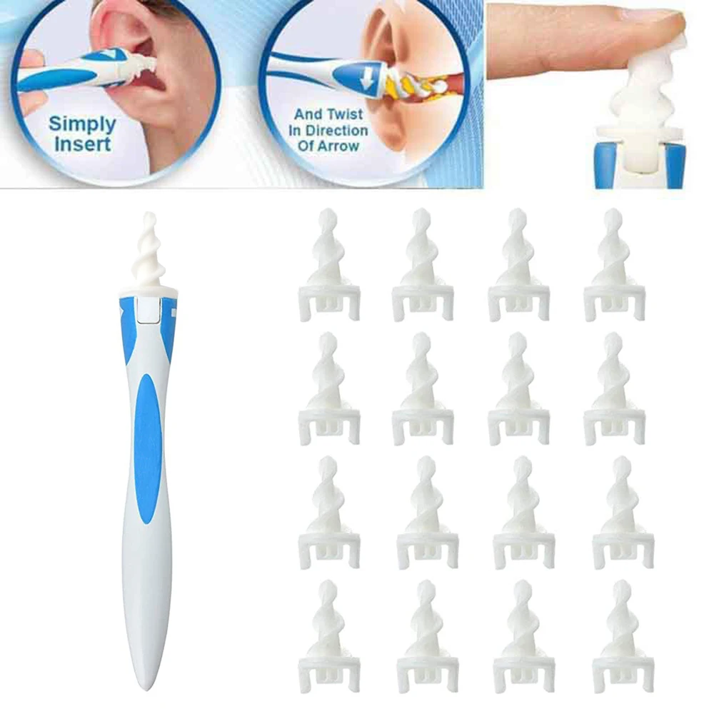 2021 Горячая Ушная палочка силиконовые вкладыши инструмент ложка комплект 16 шт.