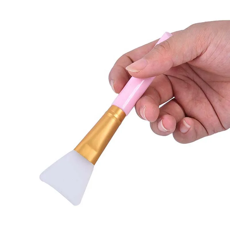 

1pc Silicone Face Mask Brush Facial Mask Stirring Brush Makeup Brush Face Care Cosmetic Tools Mud Mixing Tool 3 Colors