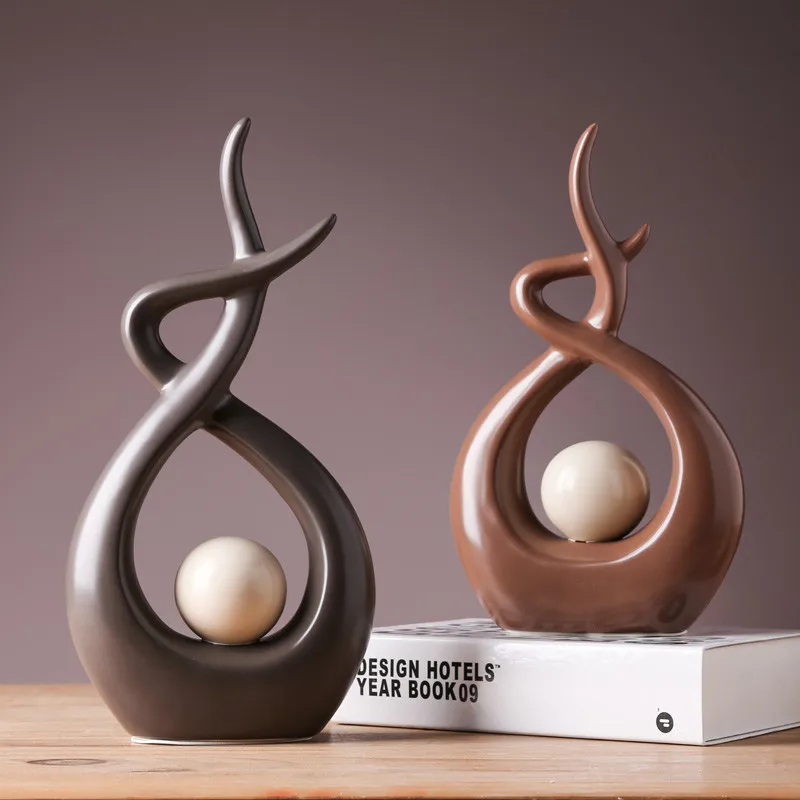 Современный минималистичный керамический абстрактный маленький фигурки
