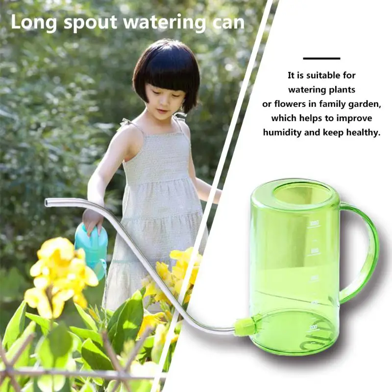 Long Mouth Garden Planting Sprinkler Pot Plastic Stainless Steel Watering Container Green Plants Flowers Gardening Tools | Дом и сад