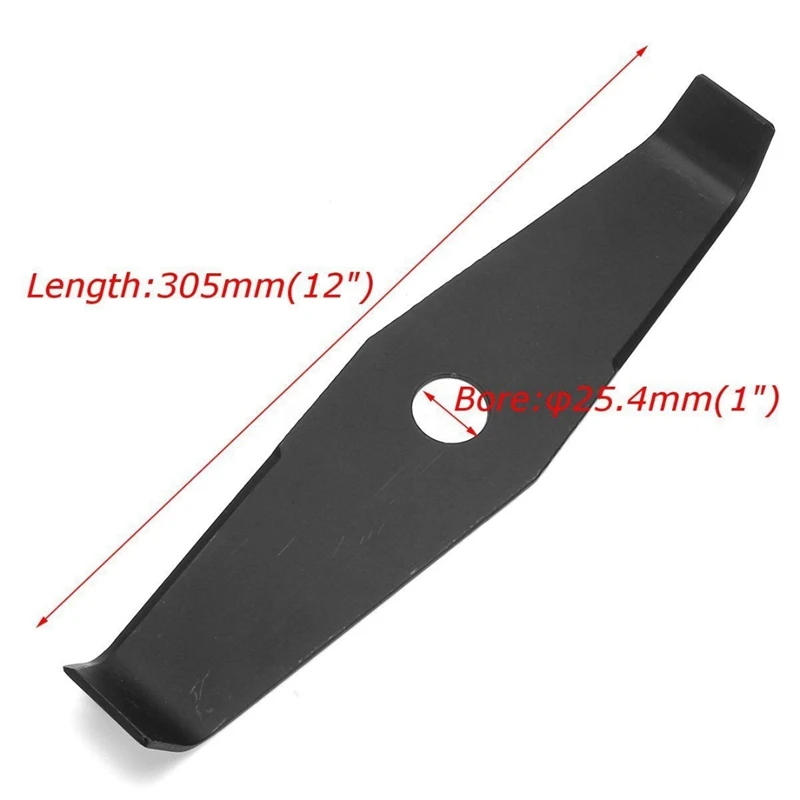 Retail Brush Cutter Grass Trimmer Head Knife Cutting Steel Blade 2 Tooth 2T 305 X 25.4 m for Bush Brushcutter | Инструменты