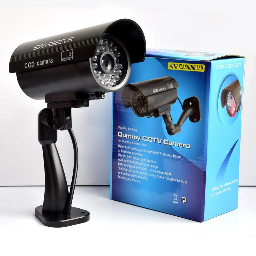 Simulation Dummy Camera Flashing Red Led Home Indoor Security Monitoring Virtual | Безопасность и защита