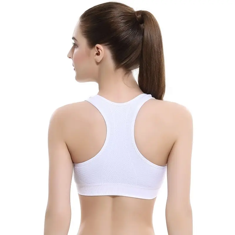 

NEW Bra Women Breathable Padded Athletic Gym Running Seamless Fitness Sleep Sports Bra Solid Color Lingerie