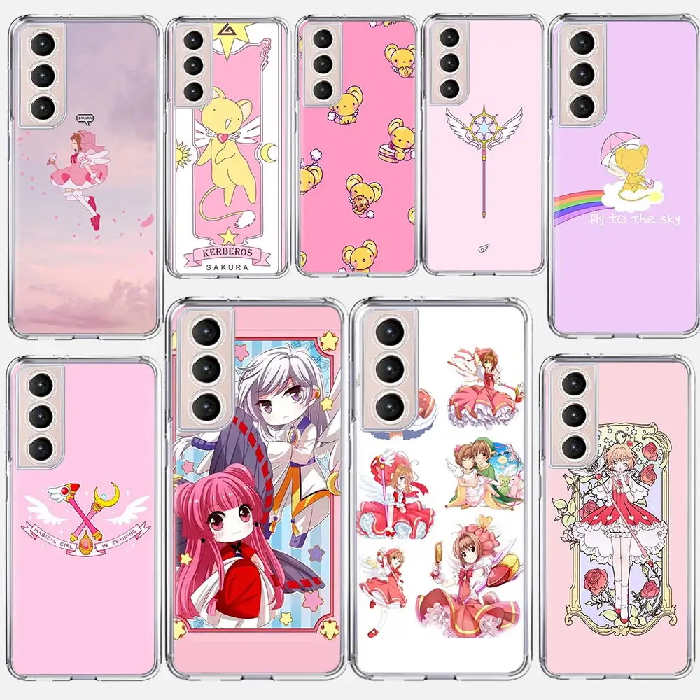 

Anime Pink Cardcaptor Sakura Silicone Case For Samsung Galaxy S21 Ultra S20 FE S20 Plus S10E S10 S8 S9 Plus S7 Phone Cover Coque