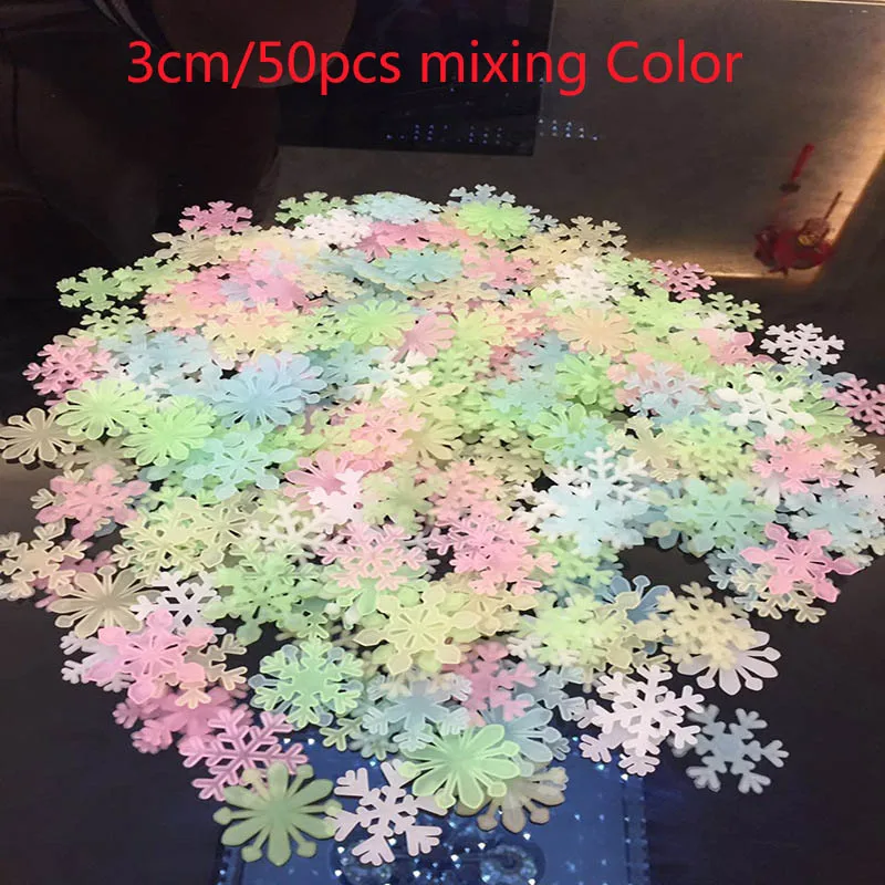 40/50/100 шт 3D светящиеся наклейки Декор для дома со звездами и наклейки с Луной для вечерние год украшения Рождественская наклейки