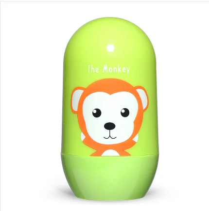 monkey 4 шт. Детские комплекты для здравоохранения детский набор для ухода за ногтями Детские пальчиковые ножницы кусачки для ногтей Мультяшные животные Коробка для хранения для путешествий - Цвет: monkey