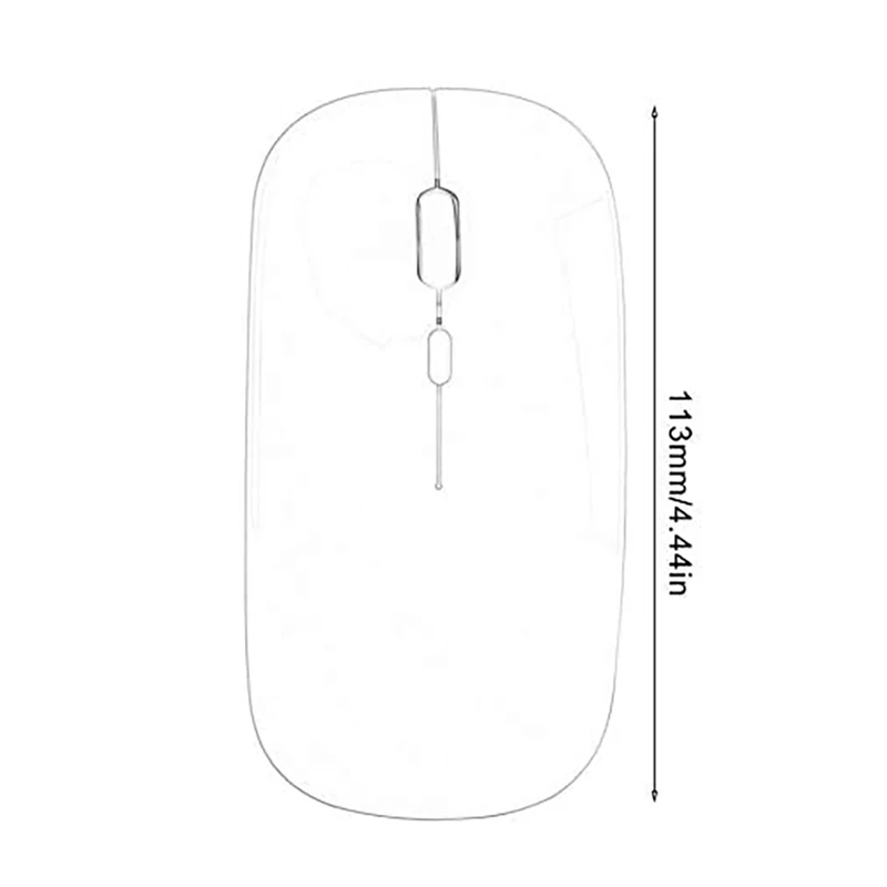 

Wireless Bluetooth Dual Mode Rechargeable Mouse Silent Gaming Mouse, 2.4GHz Wireless Optical Computer Mouse