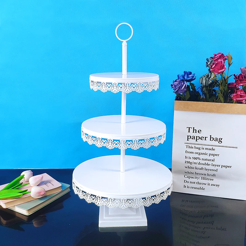 

7PCS Wedding Cake Stand Set Gold Mirror Metal Cupcake Beautiful Tray Dessert Display Decoration Tools