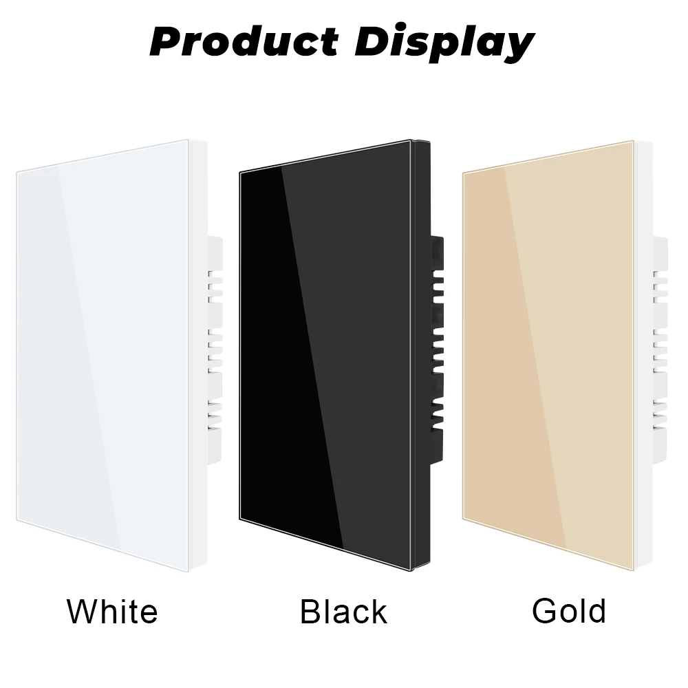 Пустой декоративный настенный выключатель SMATRUL США Бразилия закаленное стекло