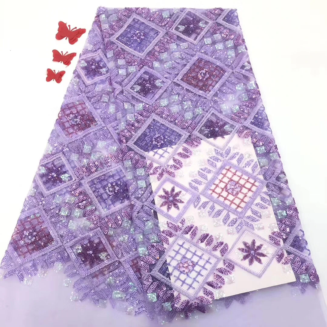 

2020 latest French Nigeria lace fabric high quality African mesh lace fabric wedding African tulle lace fabric FJ38481