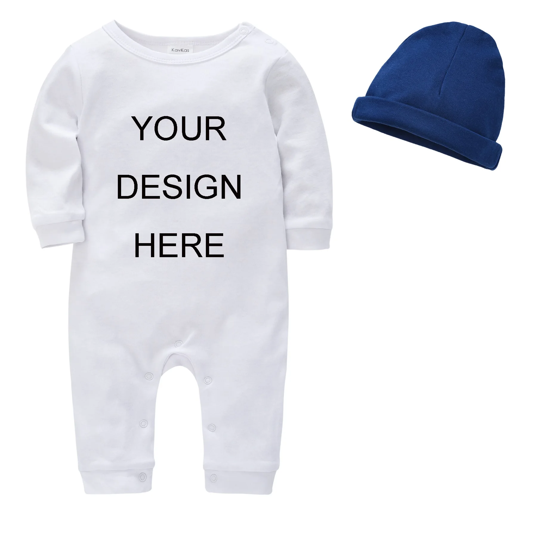 

Baby Romper Cap Scarf Customization Clothing Set One-Pieces 100% Cotton Personalized 3M-18M Newborn Infant Toddler Girls Boys