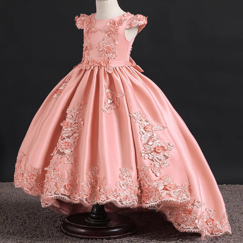 Высококачественные платья для маленьких девочек красное нарядное бальное