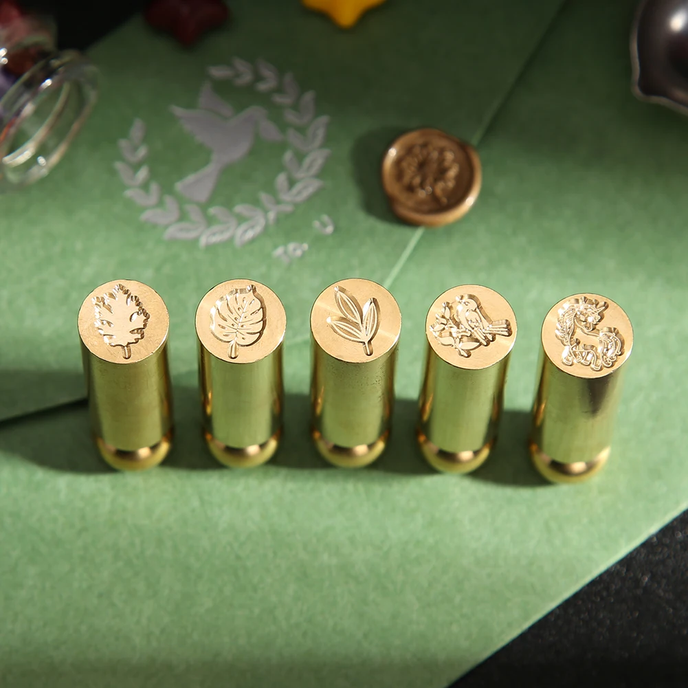 Цилиндрический герметизирующий материал латунь Винтаж конверт запечатанный