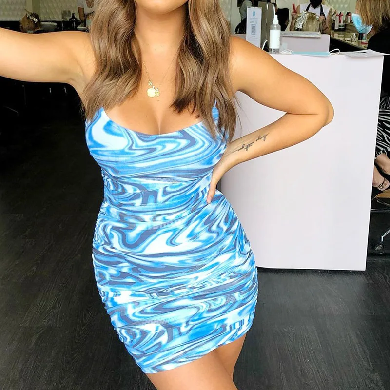 

Женские плиссированные платья, облегающие мини-платья 2021, облегающее пикантное модное клубвечерние вечернее элегантное облегающее платье ...